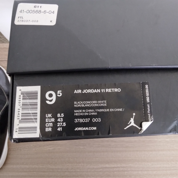 Jordan 11 Space Jam #45 Rare With Box Size 9.5 - Picture 9 of 15